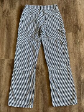 Edikted Jeans Size S Railroad Striped Pants Women’s Carpenter Train Conductor